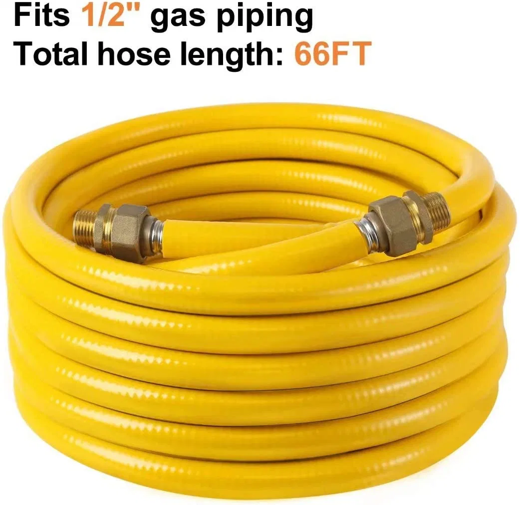 3/4-Inch Natural Gas Hose Line Corrugated Stainless Steel Tubing Used for Construction Heaters Ng Appliance Propane Equipment